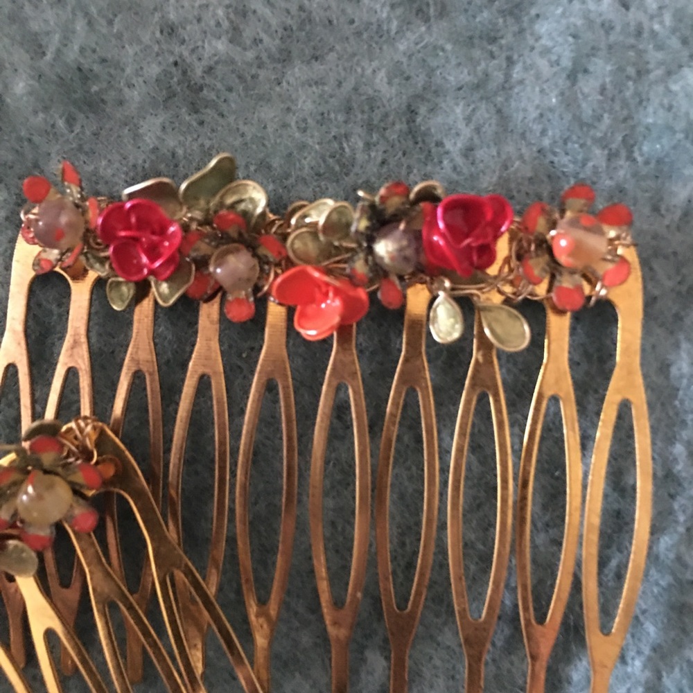 OOAK hair combs. Handmade and simply gorgeous!